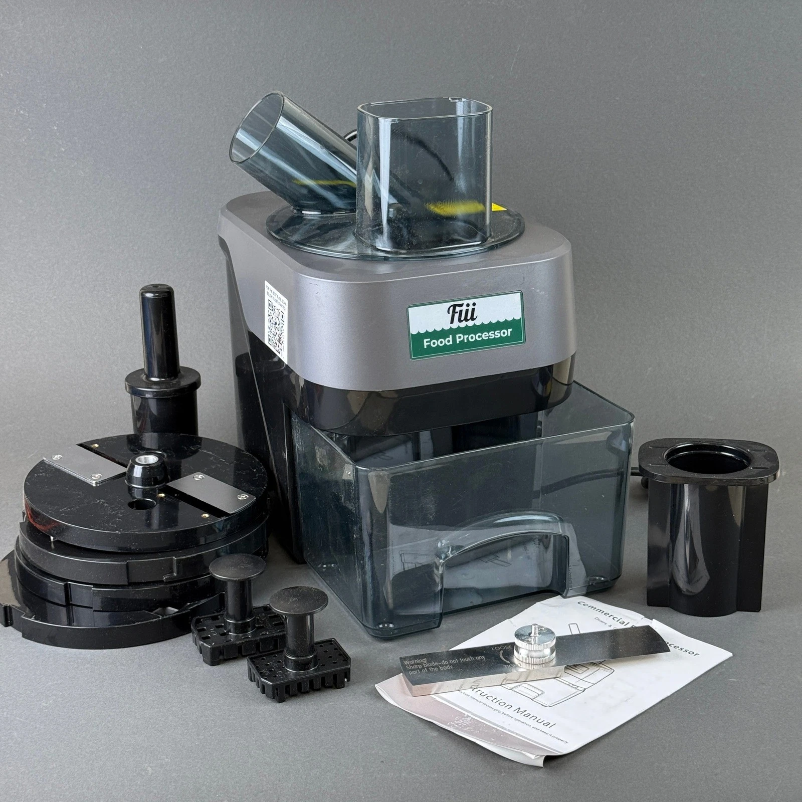 Fii Model K8700 Commercial Food Processor Dicer Grater Slicer Set - TESTED
Opens in a new window or