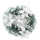 Christmas Scene Layout Garland Xmas Pendant Wreath Door Hanging Decoration