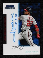 2019 Bowman Sterling Retrospect Blue Refractor /25 Juan Soto #SRA-JS Auto