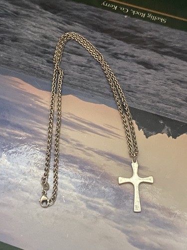 "Cadena James Avery plata esterlina trigo 16"" y cruz de serenidad paloma descendente" - Imagen 4 de 7