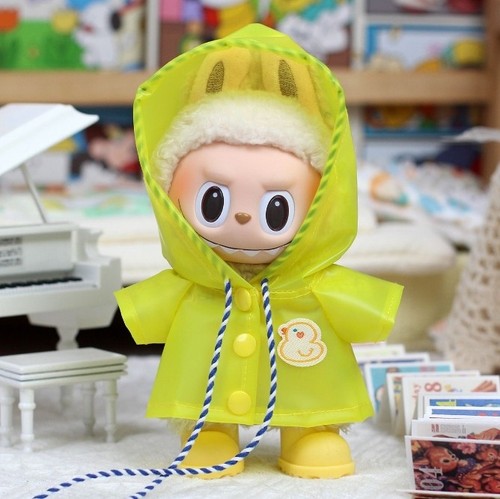 (No Doll) Skirt For 17/15CM POP MART LABUBU The Monsters Plush Doll Raincoat Set - Picture 4 of 20