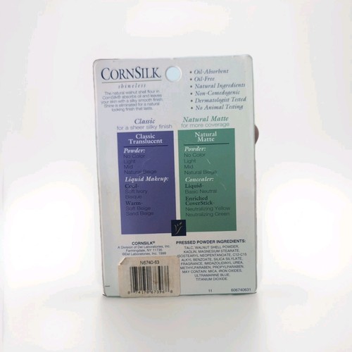 NEW CORNSILK NATURAL MATTE PRESSED POWDER- 6740-63 NO COLOR - Picture 2 of 3