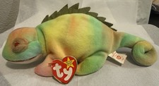 Ty Beanie Baby Collection 1997-Iggy The Iguana:Retired UNIQUE RARE COLOR DESIGN