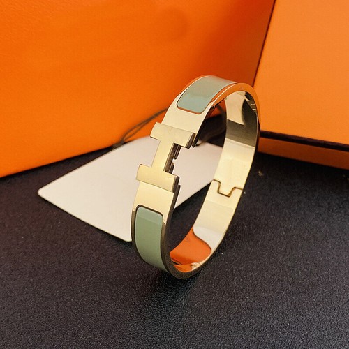 Rose gold Silver Womens Luxury Stainless Steel H-buckle Bracelet Bangle 17CM UK~ - Picture 24 of 26