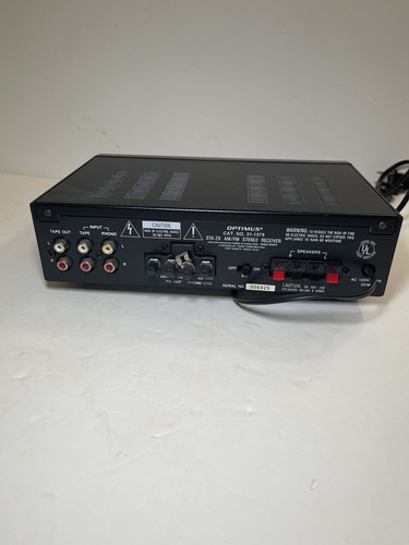OPTIMUS STA-20 AM/FM STEREO RECEIVER MODEL 31-1979 - GETESTET - BESCHREIBUNG LESEN - Bild 9 von 12