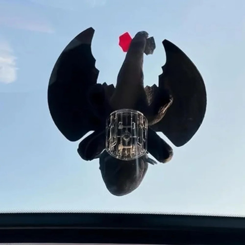 Muñeca dragón de techo de coche de dragón bailarín de 2 tamaños con alas móviles adornos de techo corredizo - Imagen 17 de 28