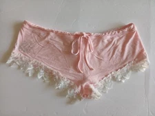 I.AM.GIA Shorts Womens Medium Pink Lace Trim Loungewear Sleep Pajama GIA15002