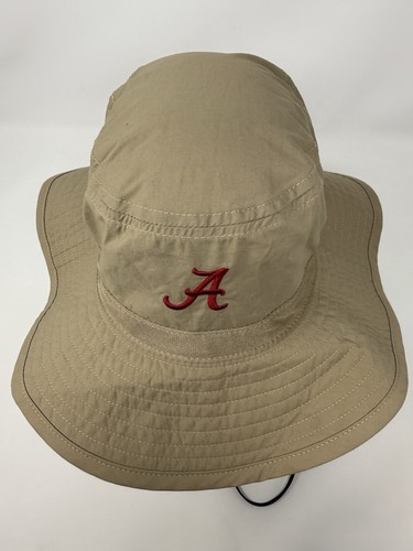 University Of Alabama Crimson Tide Nike Boonie Bucket Khaki Hat Sz Medium/Large - 第 8/12 張圖片