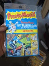 PrestoMagiX Dry Transfer Game MOTOCROSS Vintage 1978 in package