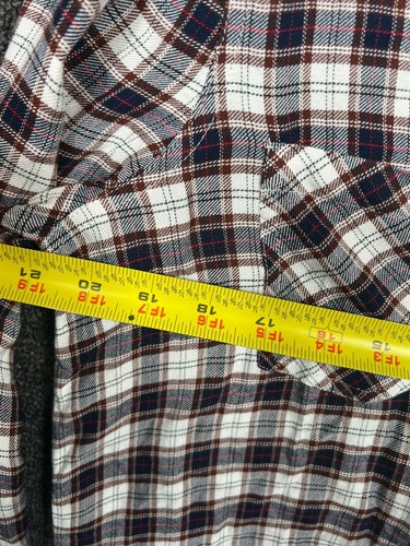 Lucky Brand Womens Split Back Plaid Button Up Shirt M Multicolor Long Sleeve Top - Picture 12 of 12