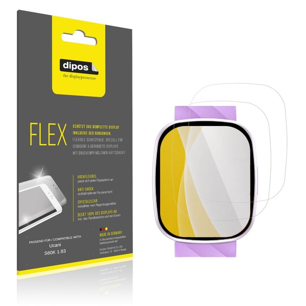 2X 3D Full Cover Schutzfolie FüR Ucani S60K 1.83 Panzerfolie Anti-Shock Display-image