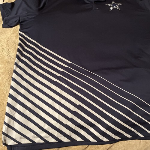 Dallas Cowboys Nike Polo Para Hombres XL Azul Dri-Fit NFL Entrenamiento Ligero - Imagen 5 de 11