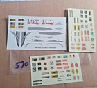 53 Ford F-100 Pickup 1/25 scale Kit # 6487 Decals only"read desc " Pack # 570