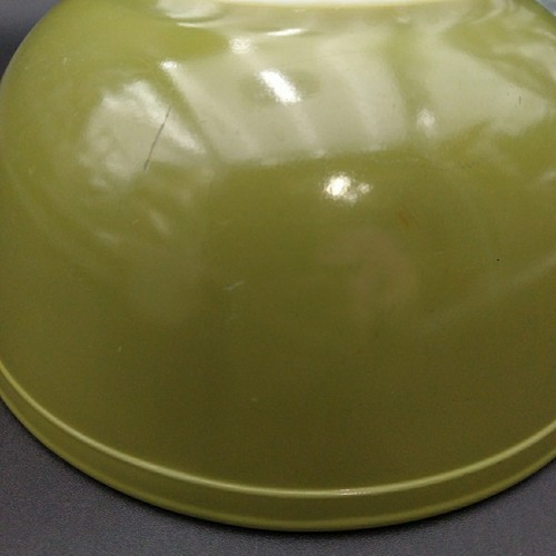 PYREX Verde Green Square Flowers 2 Mixing Bowl Set Avocado 402 403 Early VTG - Picture 5 of 10