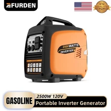 Efurden Portable Inverter Gas Generator 2500W Gas Powered Generator Quiet ECO/CO