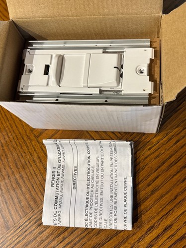 New Leviton AWSRT-W Renoir II Remote Slide Thin Heatsink LED Dim Switch, white