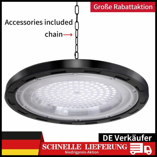 100-600W UFO LED Hallenbeleuchtung Industrielampe Hochregal Hallenstrahler Lampe - Bild 5 von 54