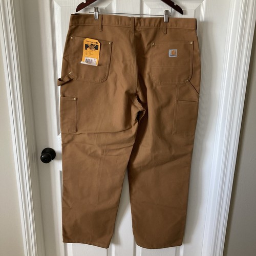 Carhartt Double Knee Utility Arbeitshose Loose Fit Firm Duck Canvas braun 42x30 - Bild 2 von 9