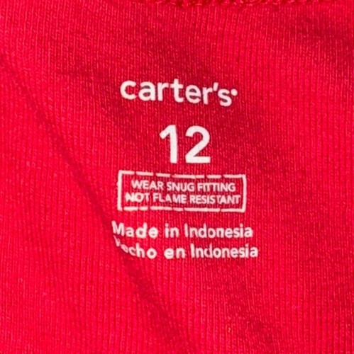 Carter's Holiday Winter Pajama Set-Red/White-Size 12-Fair - Picture 5 of 11