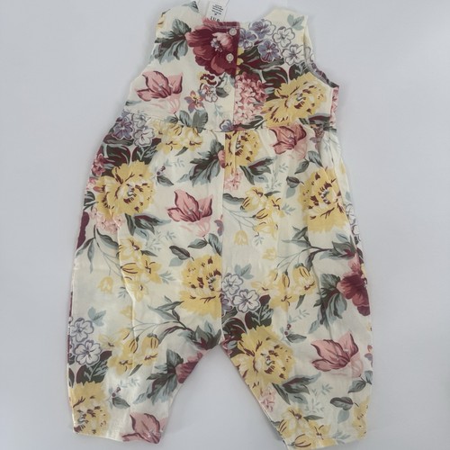 Baby Gap Baby Girl Floral Spring Dress Bubble Romper Size 18–24M NWT - Picture 3 of 5