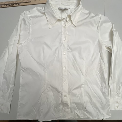 Casual Corner Annex Blouse Womens White Button Down Shirt Top Long Sleeve NWT 16 - Picture 1 of 16