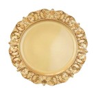 6 Pack Gold Charger Plates 13" Round Charger Plates for Dinning Plates with E...