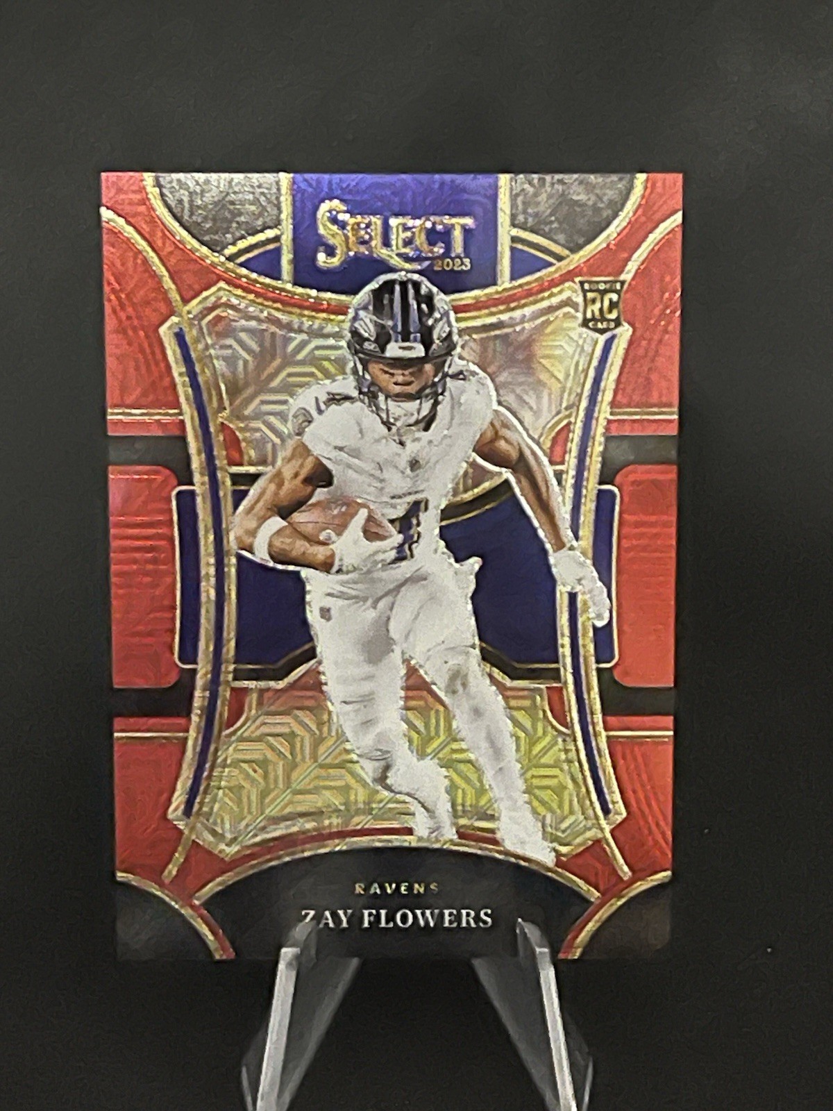 2023 Panini Select - Suite Level Zay Flowers #408 Red Prizm 48/49 (RC) Ravens