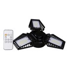 350W 8000LM LED Garage Light Motion Activated 3-Panel Foldable w/ Remote