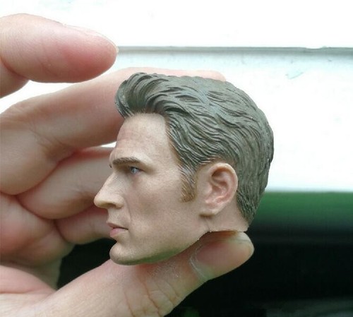 1:6 Kopf Skulptur Captain America Steve Rogers für 12" männlichen Soldaten Figur Spielzeug - Bild 3 von 5