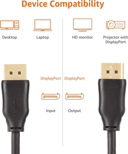 Amazon Basics DisplayPort to 1.2 Cable with 3 Feet, Black - Picture 4 of 12