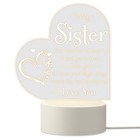 Sister Gifts - to My Night Light, for on Birthday Clear