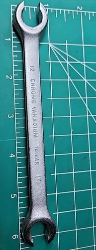 Vtg New Task Force Line Wrench Metric 12mm 11mm Crome Vanadium