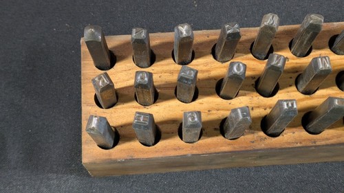 Vintage 1/4" Steel Letter Alphabet Punch Stamp Letters Set - Picture 4 of 6