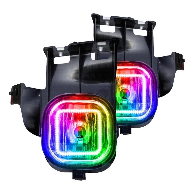 LED Fog Lights Halo Ring Lights ColorSHIFT For 2006-2007 Ford Ranger Foto 2 de 4