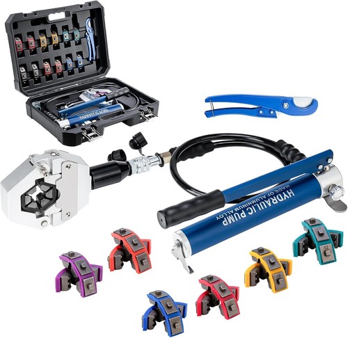Kit de crimpadora de manguera hidráulica con bomba manual para reparaciones eficientes de aire acondicionado - 71500 - Imagen 3 de 9