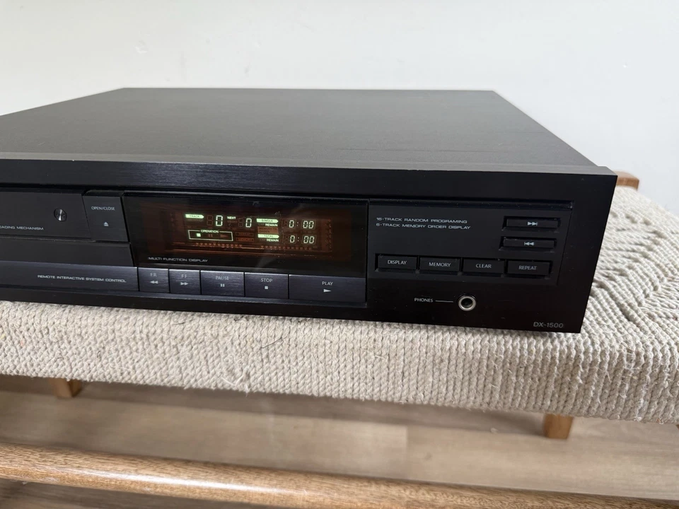 🍊Vintage 1988 Onkyo 5-Disc CD Compact Changer Player DX-1500 POWERS ON! - Image 2 of 4