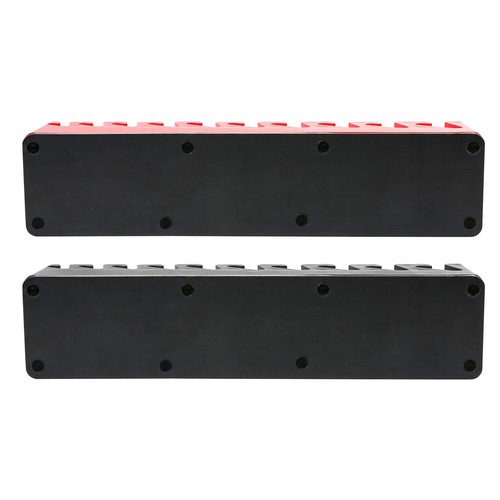 62059 – 2-Pack 10-Slot Red and Black Magnetic Wrench Organizer Set - Sturdy P... - Picture 7 of 9