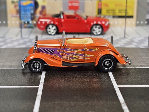 1:64 Hot Wheels Limited Edition 1934 34 Ford Classic Street Rod Orange w/ Flames - Picture 8 of 13