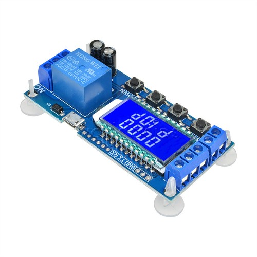 1-10PC 6-30V Micro USB Relay Module Delay Trigger Cycle Timer Circuit LCD Switch - Picture 6 of 14