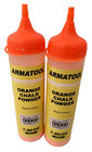2 X Roofers ROAD MAXI LINE ORANGE Chalk Marker Marking Flask for Yellow Winder