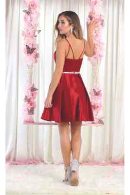 May Queen - MQ1865 Sleek Sweetheart A-Line Dress | Short A-Line Dress May Queen - MQ1865 Sleek Sweetheart A-Line Dress | Short A-Line Dress