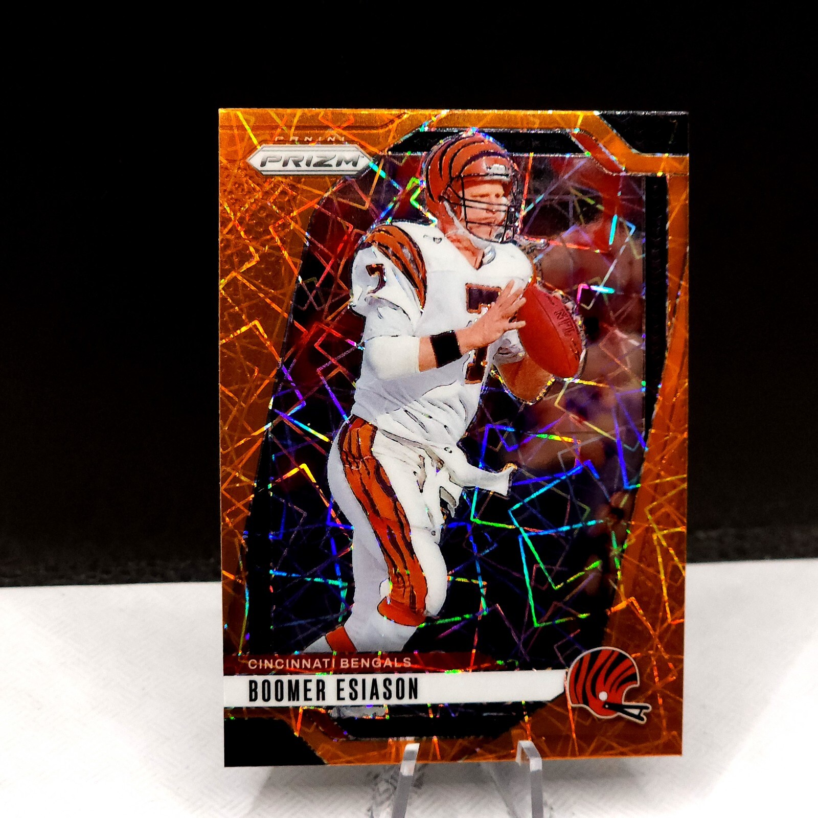 2024 Panini Prizm - Boomer Esiason #61 Lazer Prizm Cincinnati Bengals NFL