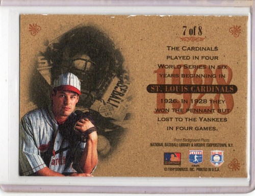 1994 Studio Heritage #7 Gregg Jefferies FREE SHIP - Picture 2 of 2