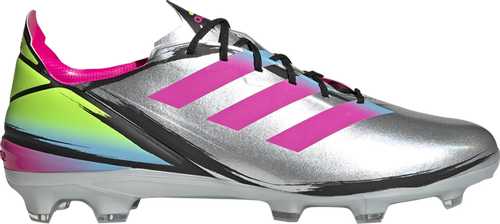 Adidas Gamemode Fg Silver/Rose Red/Green Soccer Cleats/Football Boots GY7535 - Afbeelding 1 van 6