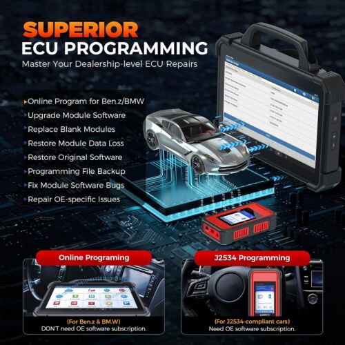 LAUNCH X431 PAD 7 Profi OBD2 Diagnosegerät Alle System i-TPMS BST360 VSP600 DE - Bild 3 von 18