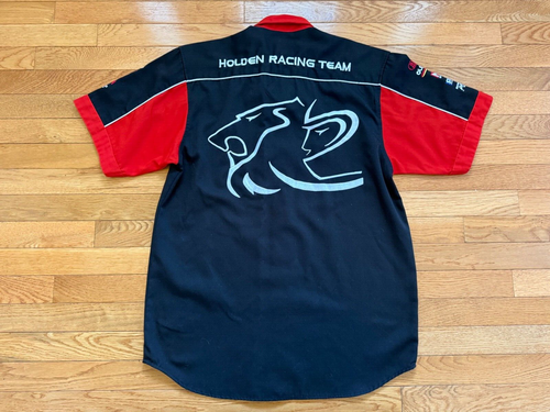Vintage World Rally Car WRC Holden Racing Team Pit Crew Mechanic Shirt Men sz L - Picture 2 of 4