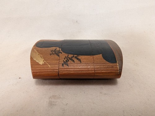 Antique Japanese Lacquer Wood Inro Kamakura Daibutsu Big Buddha Style of Zeshin - Picture 9 of 24