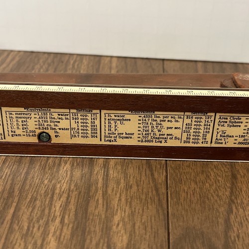 Vintage Early 20th Century Keuffel Esser K&E 4053-3 Polyphase 10" Slide Rule - Picture 9 of 19