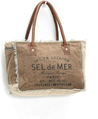 Myra Bags Sel De Mer Upcycled Canvas Hand Bag S-1046 - Picture 4 of 4