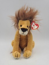 Ty 1993 Attic Treasures Kingston The Lion King of Hearts 7" Plush Pellets Tags